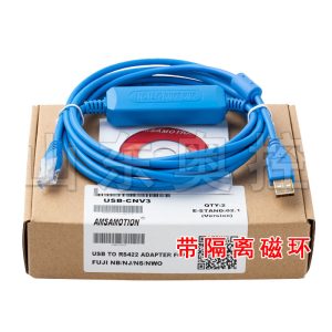 Cable de programación USB-CNV3 compatible con PLC Fuji N Series (NB/NJ/NS)