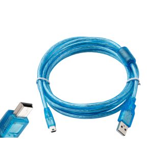 Cable USB-MINI/T de descarga compatible con HMI Weinview y PLC serie Q/Inovance